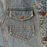 Calvin Klein VTG Sherpa Lined Trucker Jean Jacket Sz M Faded 100% Cotton Pockets Photo 7