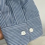 Las Olas  women’s butterfly embroidered large blue long sleeve button up shirt Photo 13