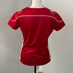 NFL Rare Y2K San Francisco 49ers red & white lace up baby tee jersey - Size S Photo 2