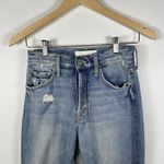 Mother Superior The Tom Cat Jeans In The Confession Wash Size 24 Distressed Boho Blue Photo 6