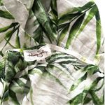 Panama Jack  Jungle Leaf Linen Blend Crop Top Button Front Women Medium Photo 3