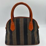 Fendi  Vintage Dome Satchel Pequin
Coated Canvas Medium Photo 2