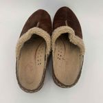 Klogs Brown Suede Maxum Faux Fur Lining Clogs Size 11 Photo 6