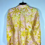 Zimmermann Golden Relaxed Silk Button Up Shirt Light Pink Yellow US 6 AU 1 NEW Photo 12