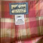 Pendleton Originals Plaid Broad Pants 100% Cotton Pink Orange Yellow Women's 16 Photo 6