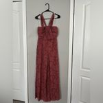 Lulus Lovely Celebration Floral Burnout Chiffon Jumpsuit deep Rose size XS Photo 1