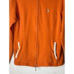 Peter Millar Sweatshirt Women Small Orange Cotton Full Zip Mock Neck Outdoor Photo 5