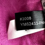 Siena Studio Genuine Leather Suede Top V Neck Halter Backless Y2K Magenta Pink 8 Photo 4