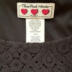 Three Pink Hearts | Elegant Black Lace Lined Top with Sheer Sleeves Photo 7