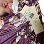 Gottex Floral Swim Skirt Coverup Size Small Purple Photo 3
