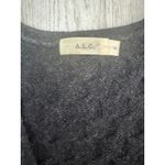 ALC Frank A.L.C. Women's Black Diamond Knit‎ V-Neck KSweater Long Sleeve Size M. Photo 2
