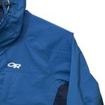 Outdoor Research San Juan Shell‎ Jacket Women's Size Large Hooded Blue Pockets Photo 2