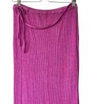Free People NWT L Borderline Knit Wrap Midi Skirt in Orchid Combo Photo 9