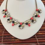 J.Crew  Gold and Orange Necklace with Intricate Design Photo 1