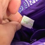 Vera Bradley  slim saddle bag quilted purple small‎ Photo 9