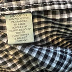 cj banks Gingham Shirt Tab Sleeves Checked 2X Plus Size Checkered Button Up Photo 4