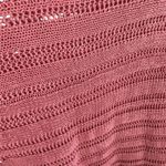 Tahari 100% Linen Pink 3/4 Dolman Sleeve Open Knit Lightweight Sweater Size S Photo 2