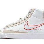 Nike  Blazer Mid 77 SE First Use White Orange 9 Retro Logo Anniversary Sneakers Photo 1