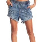 One Teaspoon Hunters Mid Waist Boyfriend Elasticated Denim Shorts 26 XS Small Photo 0