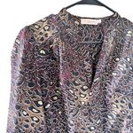 Tory Burch 100% Silk Animal Print Blouse Photo 1