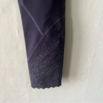 Lululemon  Dark Purple Tight Stuff Scalloped Reflective Leggings Size 4 Photo 1