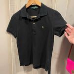 Ralph Lauren Cute black  logo gold button cotton polo shirt Photo 0