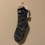 Dearfoams  Cozy Black and White Slipper Socks Photo 5