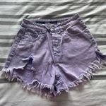 Wild Fable Purple Ripped Jean Shorts Photo 2