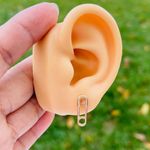 Gold Tone Dainty Safety Photo 1