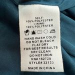 Beautiful feminine dress by Voy, pretty mallard blue floral print size8 Size L Photo 3