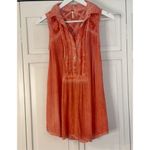 Free People  acid wash lace collared blouse xs Photo 3