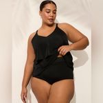 Cacique Lane Bryant SWIM by  No-Wire Three-Tier Tankini Top Black Size 22 Photo 8