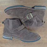 Ladies' LL Bean Old Port Chelsea Engineer Suede Booties 8M Brown Size 8 Photo 2