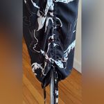 Shona joy Sz 2 US Black Floral Shadows Ruched Slip Dress NWT Photo 4
