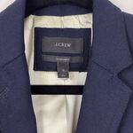 J.Crew  Schoolboy Blazer Navy Blue Women's Size 0 Academic Business Preppy Wool Photo 3