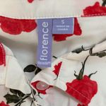 Florence by Mills Couch Date Floral Cotton Sleep Shirt‎ Size Small NWOT Red Photo 3