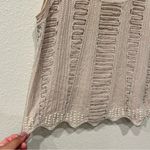 Paper Crane  Bohemian Roaring 20s Glam Neutral Beaded Tank Size XS Dainty Photo 4