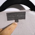 Sunday in Brooklyn Gray Cardigan Linen Crochet Floral Whimsical Fairycore Sz S Photo 3