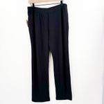Soma Ankle Pant SZ Large Regular LLW Divine Terry Black NWT Pajamas Comfy Lounge Photo 1
