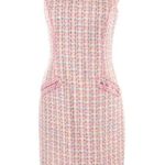 David Meister  tweed zip piped sheath dress Photo 0