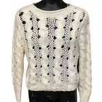 Willow & Clay  Ivory Chunky Cable Knit Sweater Photo 0