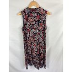J.Jill Paisley Print High Neck Sleeveless Dress Size Medium Photo 3