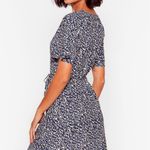 Nasty Gal Blue Leopard Print Mini Dress Photo 1