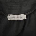 Greek Archaic Kori Black Cotton Gauze Tiered Flowy Maxi Halter Dress, Sz XS Photo 12