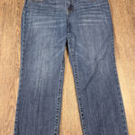 Chico's  So Slimming Girlfriend Leg Crop Dark Wash Size 2P - US 12 Petite Photo 0