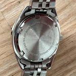 Paul Maret Ladies Watch Light Blue Dial Stainless Bracelet Day Date Windows Silver Photo 9