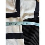 H&M Striped Oversized Knit Sweater Size M Long Sleeve Black/White Crew EUC Photo 4