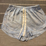 Stars Above Blue Floral Satin Pajama Shorts Lounge Sleep XS Photo 0