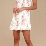 Lulus Floral Print High Neck Swing Dress Photo 0