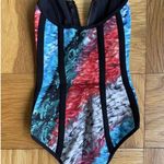NWOT Lisa Marie Fernandez X Peter Pilotto Strapless Graphic Scuba Swimsuit XS Size 2 Photo 3